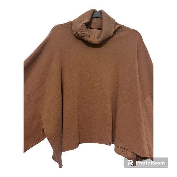 American Eagle | Brown Cropped Turtleneck Sweater | XL - Picture 3 of 7